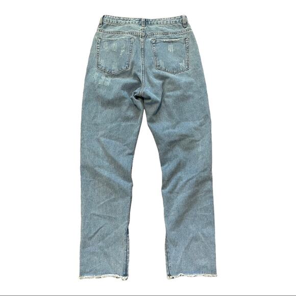 Princess Polly Paola High Rise Straight Leg Distressed 8 - Picture 3 of 12